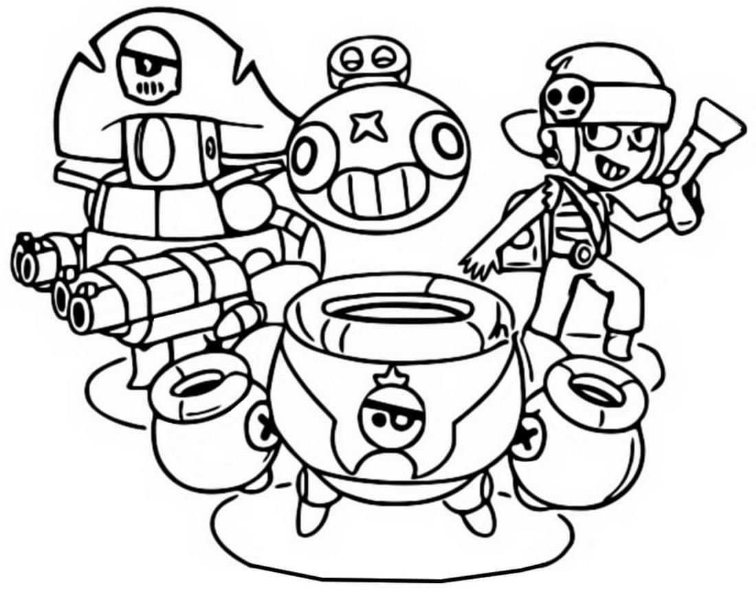 Brawl Stars kolorowanki